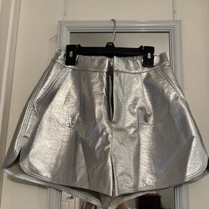 Silver Women's Shorts